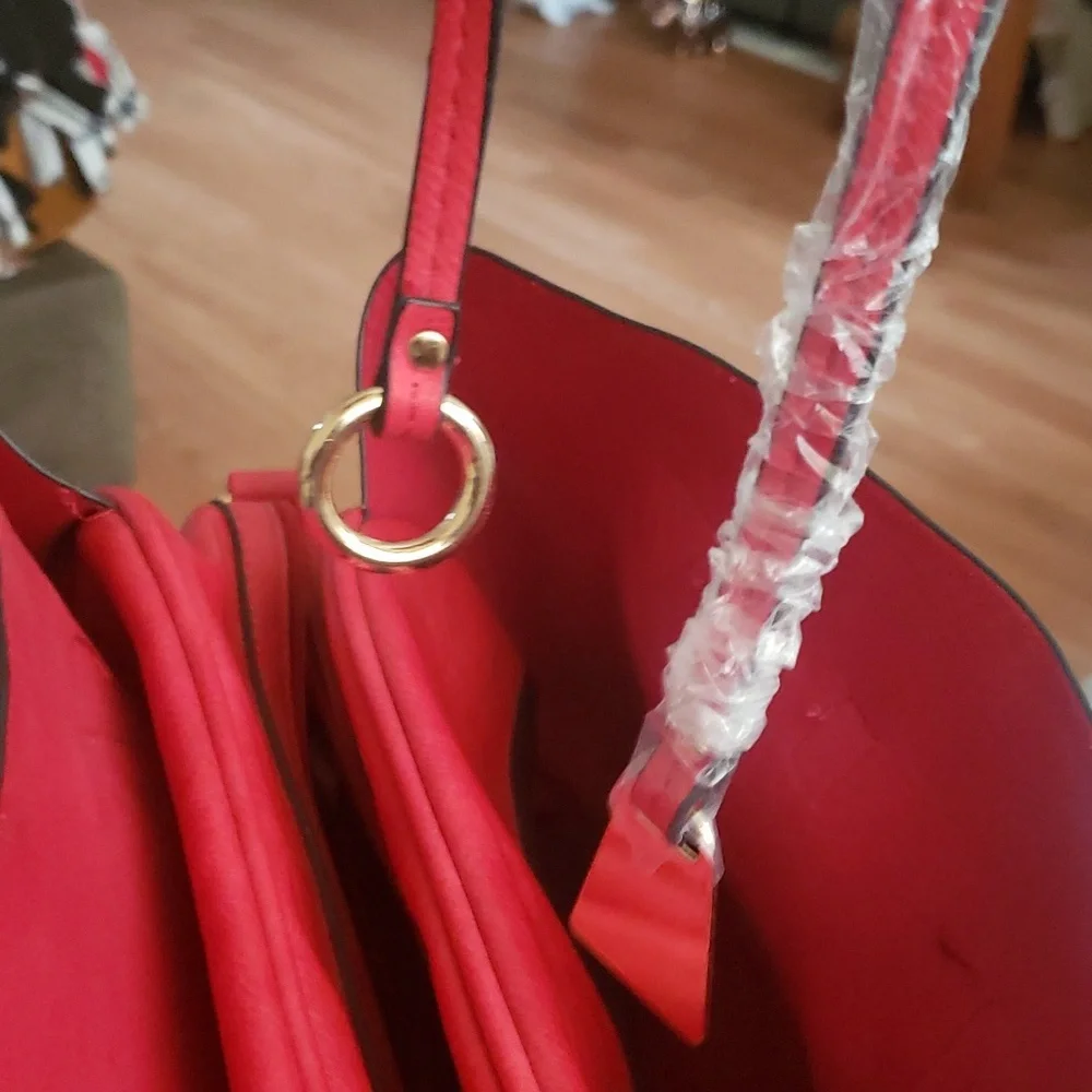 NWOT Exquisite Mellow world vegan leather "jasmine" satchel purse, Beautiful … - Picture 6 of 8